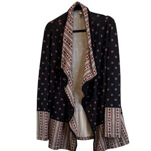 Anthropologie One September “Camac” Printed Open Cardigan – Size L